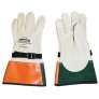 ILP3S Size: 8-11, Leather Protector, Goat Skin Gloves, 12″L, Gauntlet Cuff, Beige
