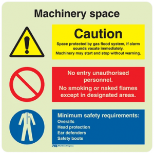 Machinery space – Maritime Progress 300X300MM RIGID PVC, 12″ x 12″ 3111MM