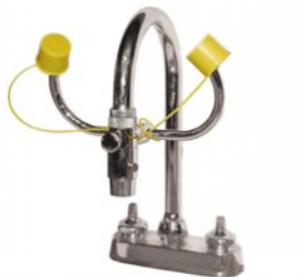 S19-220B Eyewash with Wall Bracket- Stainless Steel Bowl