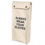 Salisbury Glove Bag, 1-Pocket. 12″Length Glove Bag WHITE