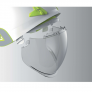 DELTA PLUS ONYX2BJ SAFETY HELMET W/ VISOR & CHIN STRAP, WHITE