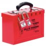 Master Lock Portable Red Group Lock Box - Latch Tight 498A