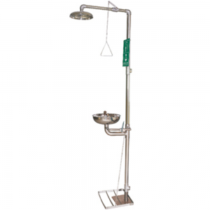 TERYSAFE SS-S150-4S STAINLESS STEEL SAFETY SHOWER & EYE WASH