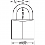 MASTER LOCK 140D SOLID BODY PADLOCK