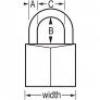 MASTER LOCK 140DLF SOLID BODY PADLOCK