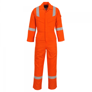 PORTWEST FR21 LIGHTWEIGHT FR COVERALL ORANGE 210GM ATPV 9.1 CAL