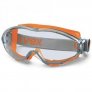 UVEX 9302-805 ULTRASONIC GOGGLE, GREY/ORANGE FRAME, PC CLEAR LENS, AF/AS