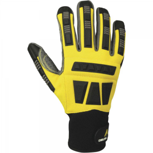 DELTA PLUS EOS VV900JA GLOVE WITH PU/POLYAMIDE PALM + DOTS - POLYESTER/PU BACK