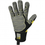 DELTA PLUS EOS VV900JA GLOVE WITH PU/POLYAMIDE PALM + DOTS - POLYESTER/PU BACK