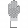 DELTA PLUS EOS VV900JA GLOVE WITH PU/POLYAMIDE PALM + DOTS - POLYESTER/PU BACK
