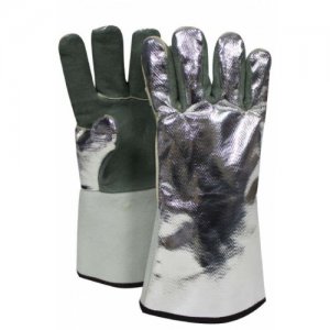 NSA DJXG395 LEATHER GLOVE WITH ALUMINIZED RAYON BACK, 13