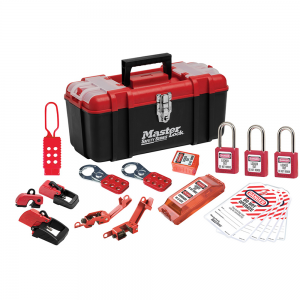 MASTER LOCK 1457E410KABAS BASIC ELECTRICAL LOCKOUT KIT WITH PLASTIC LOCKS – TOOLBOX