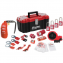 MASTER LOCK 1457E410KAPRE PREMIER ELECTRICAL LOCKOUT KIT WITH PLASTIC LOCKS – TOOLBOX