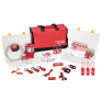 MASTER LOCK 1458E410PRE PREMIER ELECTRICAL LOCKOUT KIT WITH PLASTIC LOCKS – CARRYING CASE
