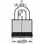 MASTER LOCK 3LFGRN PADLOCKS