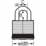 MASTER LOCK 3MKBLU PADLOCKS