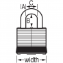 MASTER LOCK 3MKGRN PADLOCKS