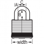 MASTER LOCK 3MKYLW PADLOCKS