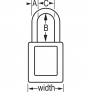 MASTER LOCK 406KAMKPRP ZENEX SAFETY PADLOCKS