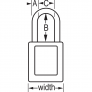 MASTER LOCK 406KAMKRED ZENEX SAFETY PADLOCKS