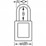 MASTER LOCK 406KAMKTEAL ZENEX SAFETY PADLOCKS