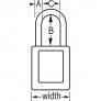 MASTER LOCK 406KARED ZENEX SAFETY PADLOCKS