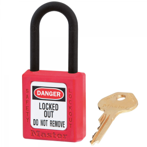 MASTER LOCK 406MKRED ZENEX SAFETY PADLOCKS