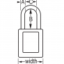 MASTER LOCK 406MKRED ZENEX SAFETY PADLOCKS