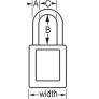 MASTER LOCK 406MKW417BLU ZENEX SAFETY PADLOCKS