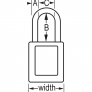 MASTER LOCK 406ORJ ZENEX SAFETY PADLOCKS