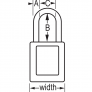 MASTER LOCK 410BLK ZENEX SAFETY PADLOCKS