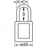 MASTER LOCK 410KALTBLU ZENEX SAFETY PADLOCKS