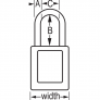 MASTER LOCK 410KALTTEAL ZENEX SAFETY PADLOCKS