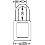 MASTER LOCK 410KAMKW417ORJ ZENEX SAFETY PADLOCKS