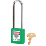 MASTER LOCK 410MKLTW417GRN ZENEX THERMOPLASTICSAFETY PADLOCKS