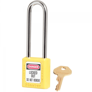MASTER LOCK 410MKLTW417YLW ZENEX SAFETY PADLOCKS