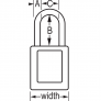 MASTER LOCK 410MKW417PRP ZENEX SAFETY PADLOCKS