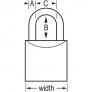 MASTER LOCK 4120KA SOLID BODY PADLOCK
