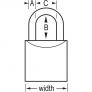 MASTER LOCK 4150KA SOLID BODY PADLOCK