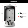 MASTER LOCK 5401D SET-YOUR-OWN COMBINATION WALL MOUNT LOCK BOX