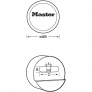 MASTER LOCK 6271 PROSERIES HIDDEN SHACKLE PADLOCK