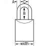 MASTER LOCK 6830 PROSERIES SOLID BRASS LOCK