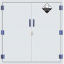 PPESAFETY 808005 PP ACID/CORROSIVE SAFETY CABINET 45 GAL
