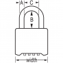 MASTER LOCK 175D COMBINATION PADLOCK