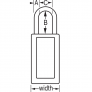 MASTER LOCK 411MKW417BLU ZENEX SAFETY PADLOCKS