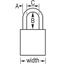 MASTER LOCK A1166MKCLR ANODIZED ALUMINUM SAFETY PADLOCKS