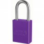 MASTER LOCK A1166PRP ANODIZED ALUMINUM SAFETY PADLOCKS