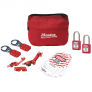 MASTER LOCK S1010E410KABAS BASIC ELECTRICAL LOCKOUT KIT WITH PLASTIC LOCKS – COMPACT POUCH