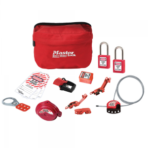 MASTER LOCK S1010VE410KA STANDARD VALVE AND ELECTRICAL LOCKOUT KIT WITH PLASTIC LOCKS – COMPACT POUCH
