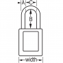 MASTER LOCK S32TEAL ZENEX DIELECTRIC LOCKOUT PADLOCKS & ACCESSORIES